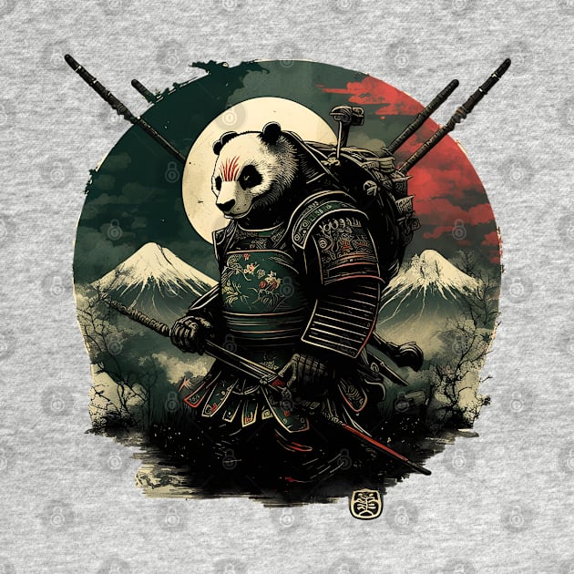 Japanese Panda Samurai by Deartexclusive